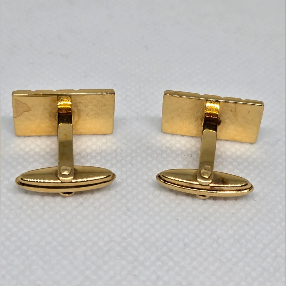 Dunhill Gold and Silver Tie Pin Cufflinks Set